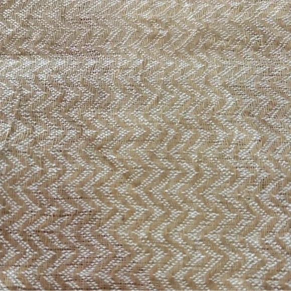 Vintage scarf, 4 distinctive print quadrants, fringed ends, soft,not heavy knit. - Picture 5 of 9